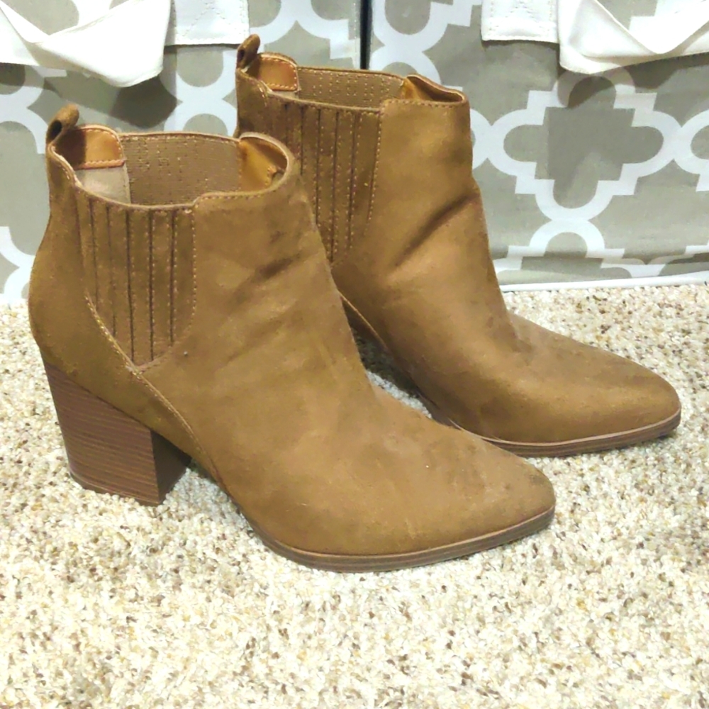 A New Approach Tan booties
